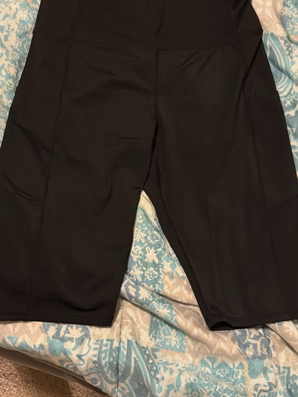 Woman’s Black High-Waist Athletic Bike Shorts XL